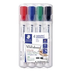 Lumocolor whiteboard marker 351 WP4, 4 farver